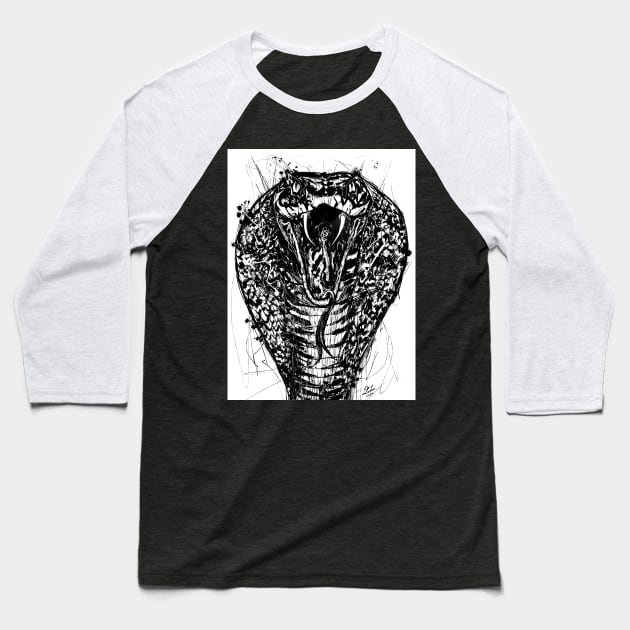 COBRA ink portrait Baseball T-Shirt by lautir